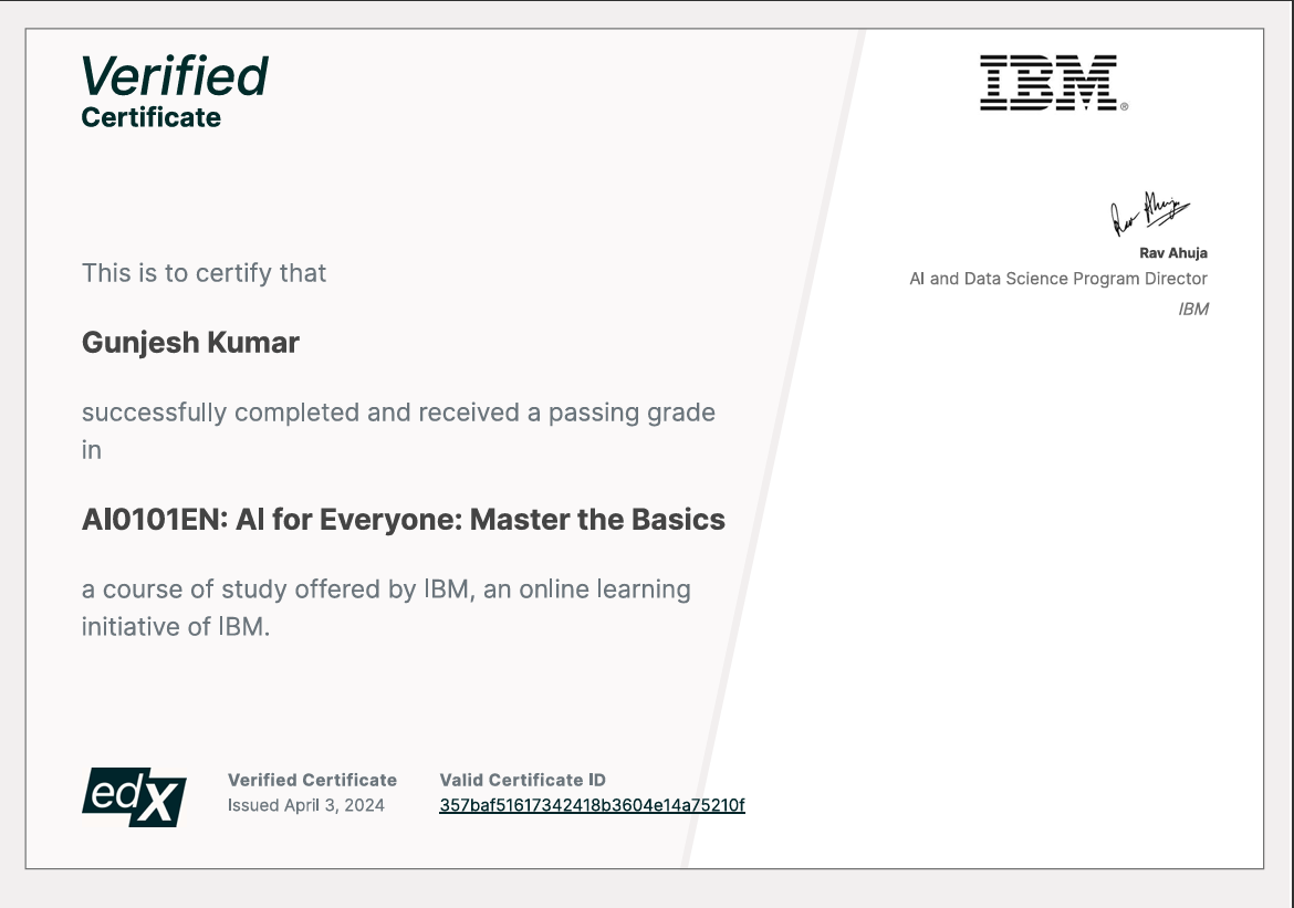 AI IBM edX